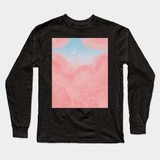 Aesthetic Cotton Candy Pink Sky Long Sleeve T-Shirt